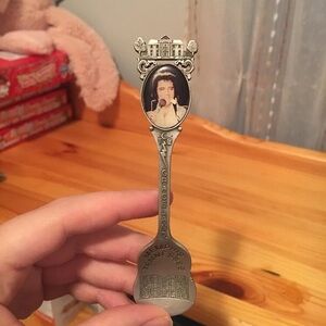 Vintage E L V I S pewter spoon